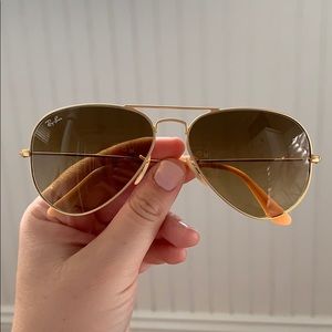 Gold Ray Ban Aviators